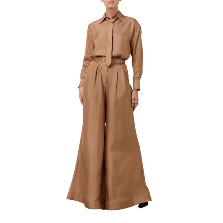 Wide Leg Pant in Biscuit