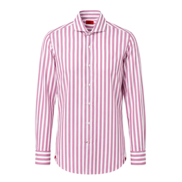 Sport Shirt in Pink and White Stripe