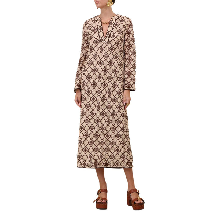 Luna Guipure Midi Dress