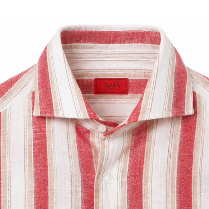 Red and White Sport Shirt