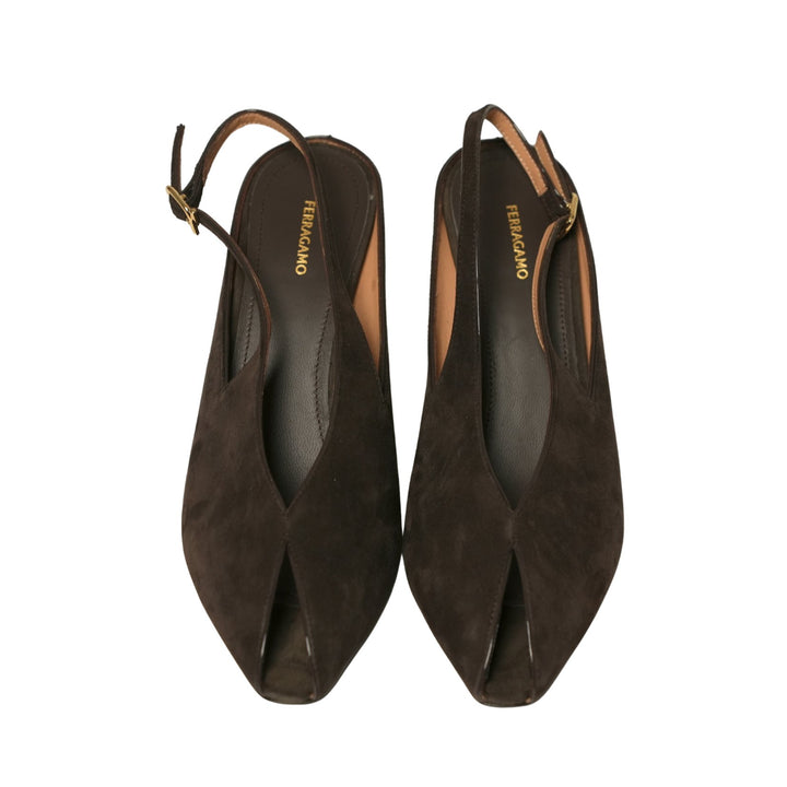 Suede Kid Slingback