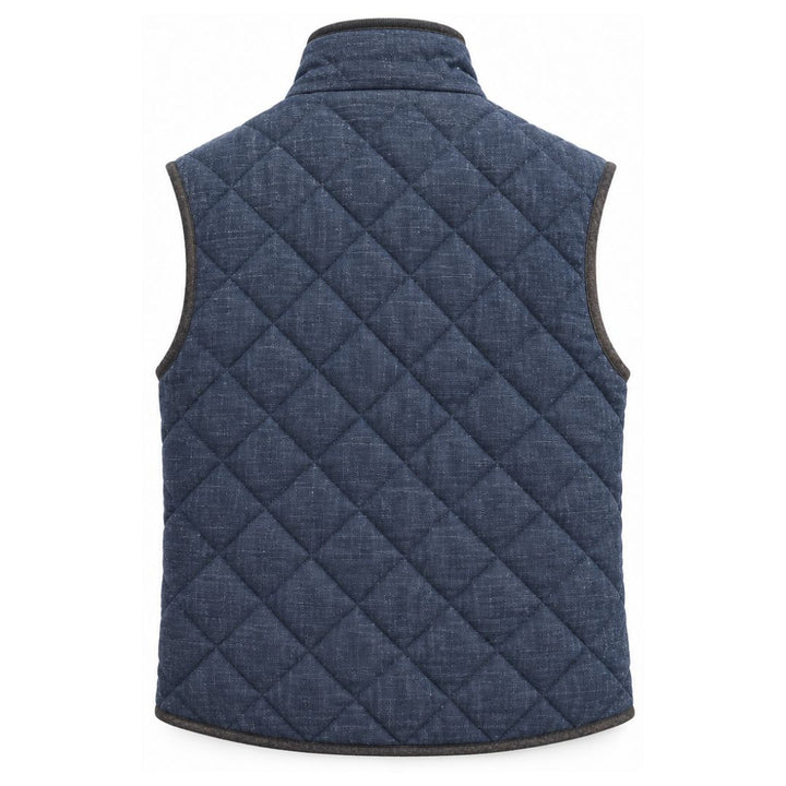 Wool and Silk Quilted Vest