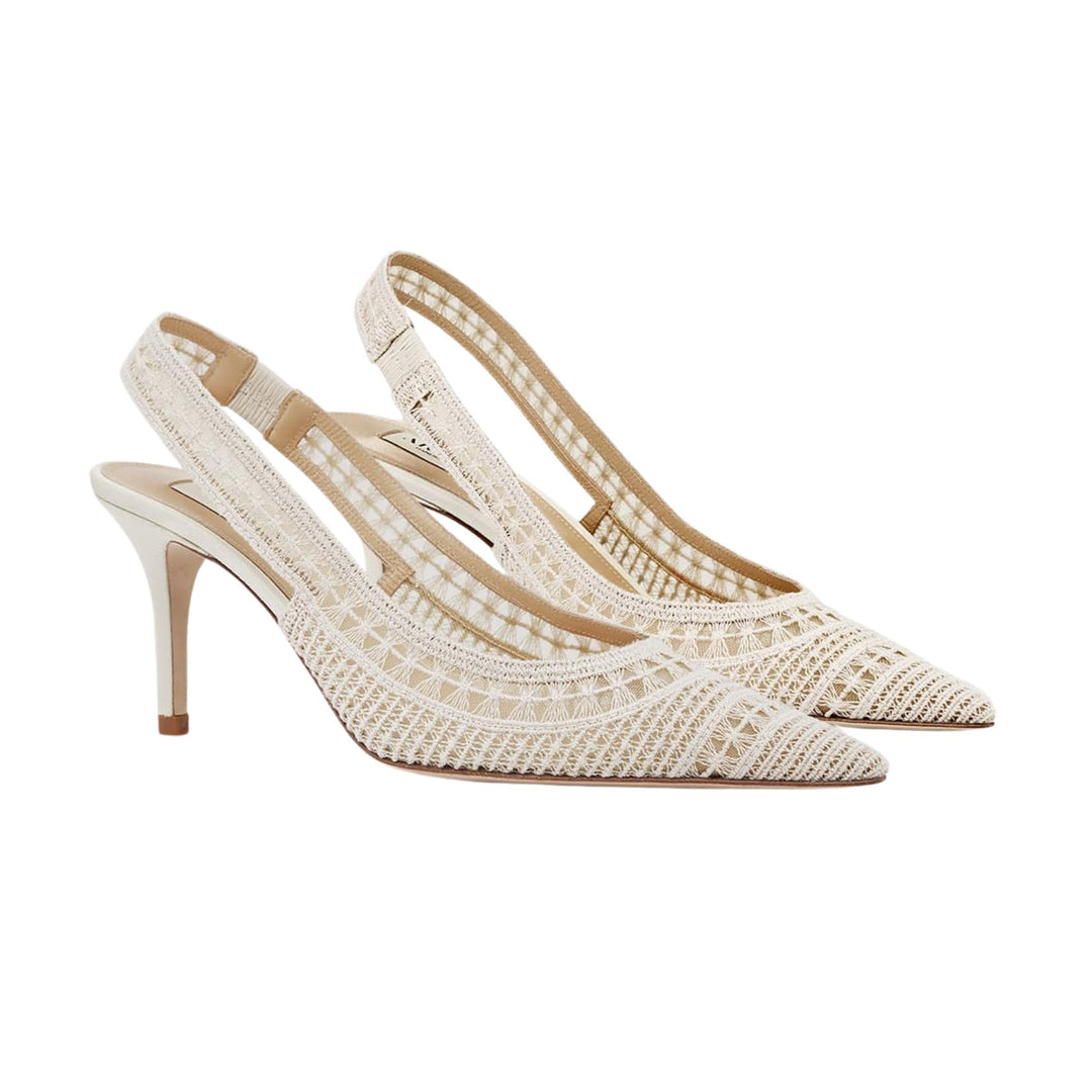 Trieste 75 Slingback Pump in Ivory