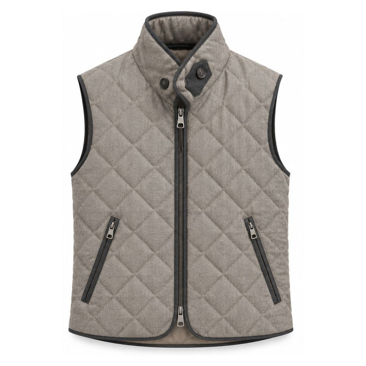 Herringbone Quilted Vest