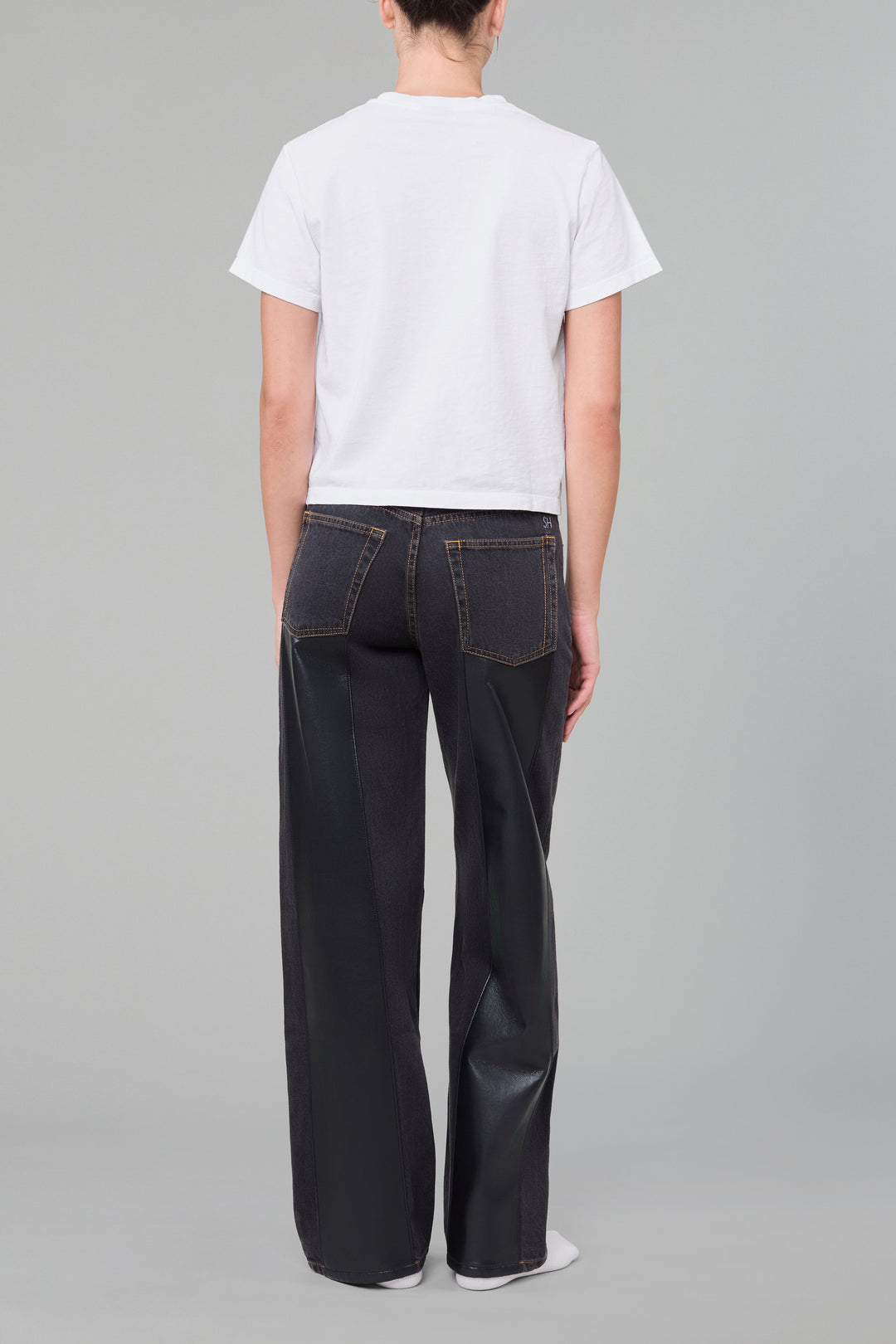 LEATHER STRIPE EVERYDAY - WASHED BLACK