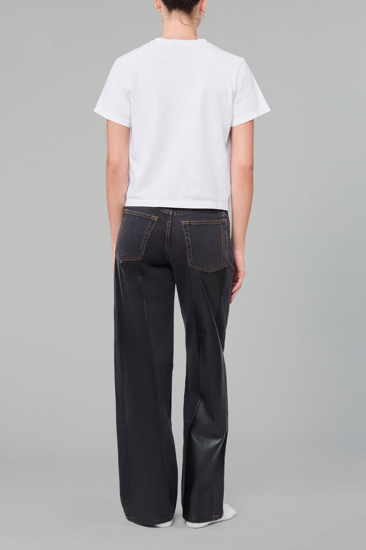 LEATHER STRIPE EVERYDAY - WASHED BLACK