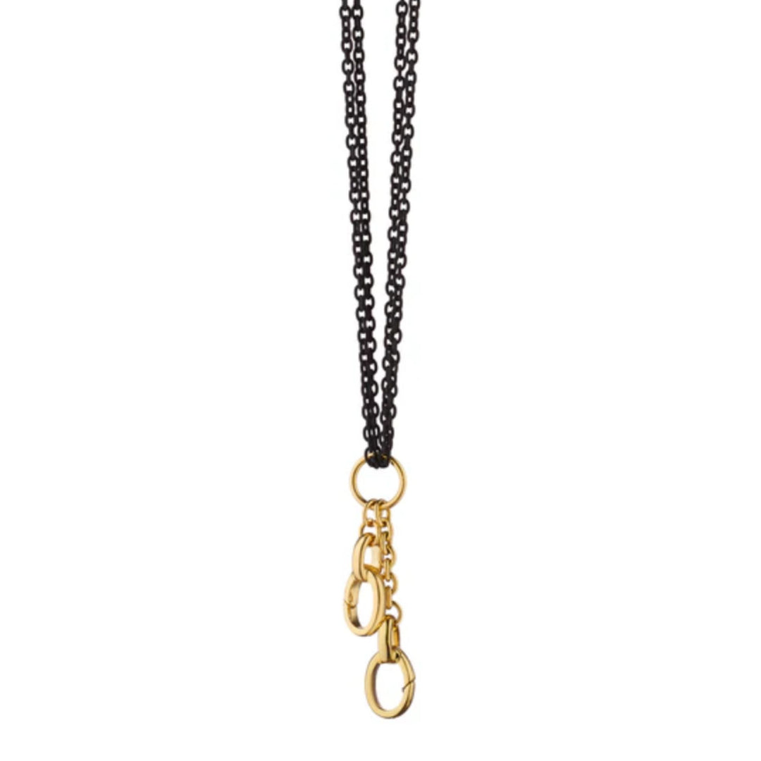 18k YG "Design Your Own" Charm Enhancer on 30" Steel Chain