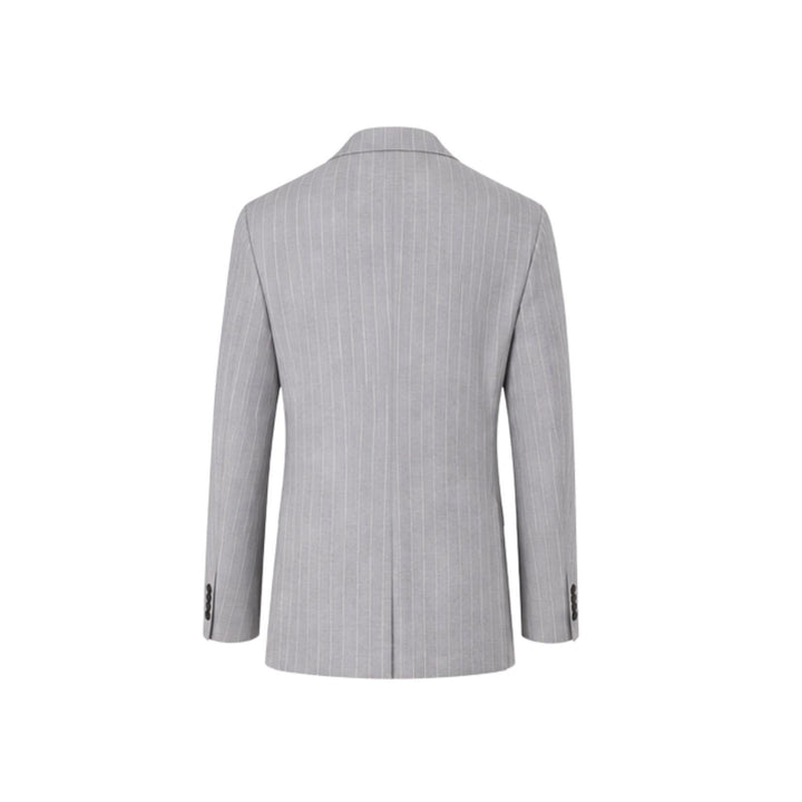 Silver Pinstripe Wool Suit