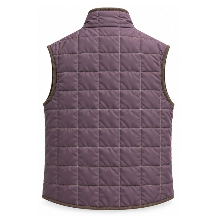 Box Quilt Vest, Purple