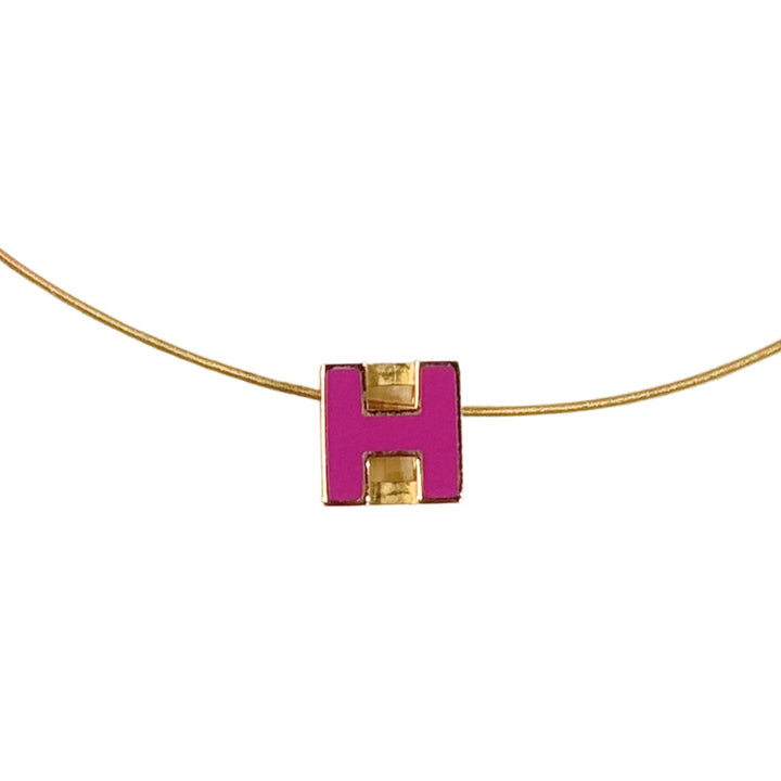 Hermès Cage DH Necklace in Pink