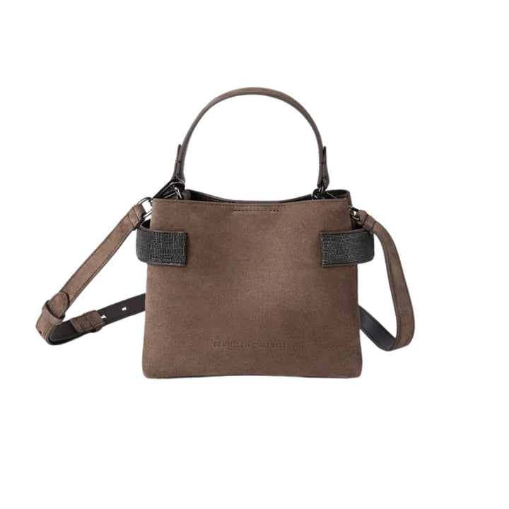 Small Essence Small Top Handle Bag in Brown