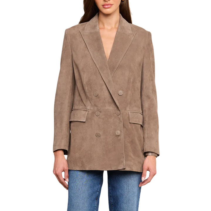 Aimee Oversized Suede Blazer