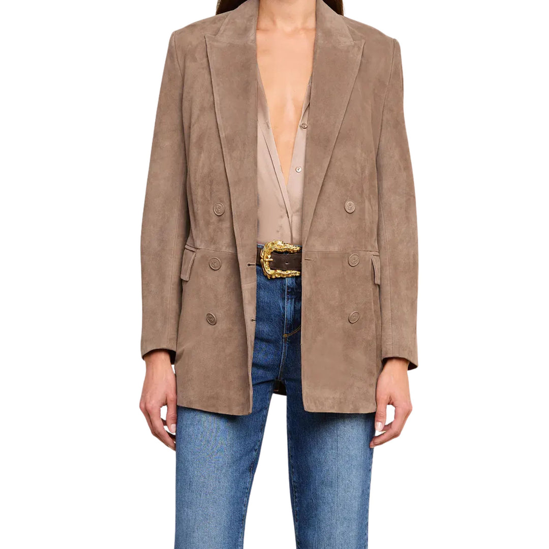 Aimee Oversized Suede Blazer