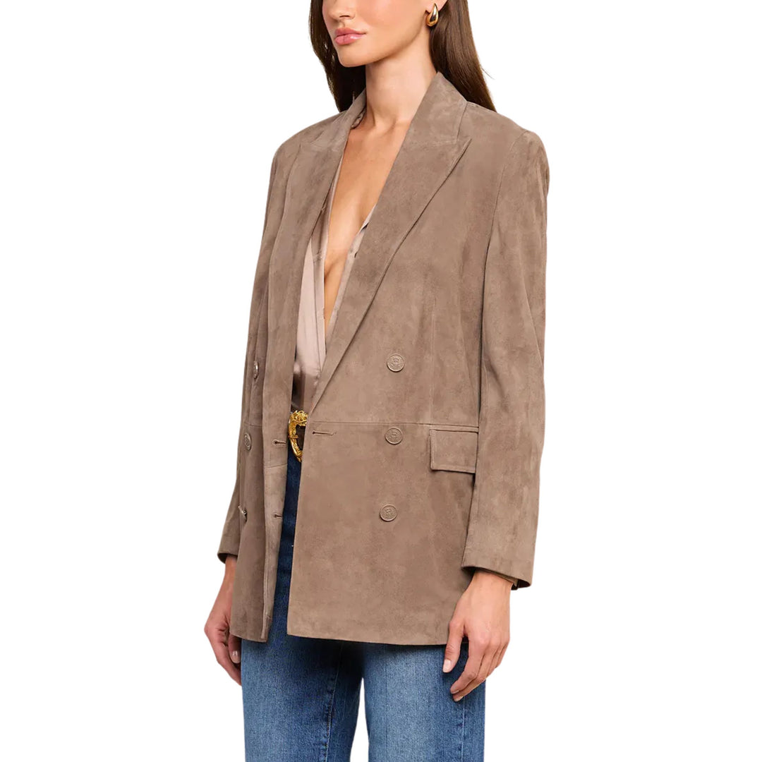 Aimee Oversized Suede Blazer