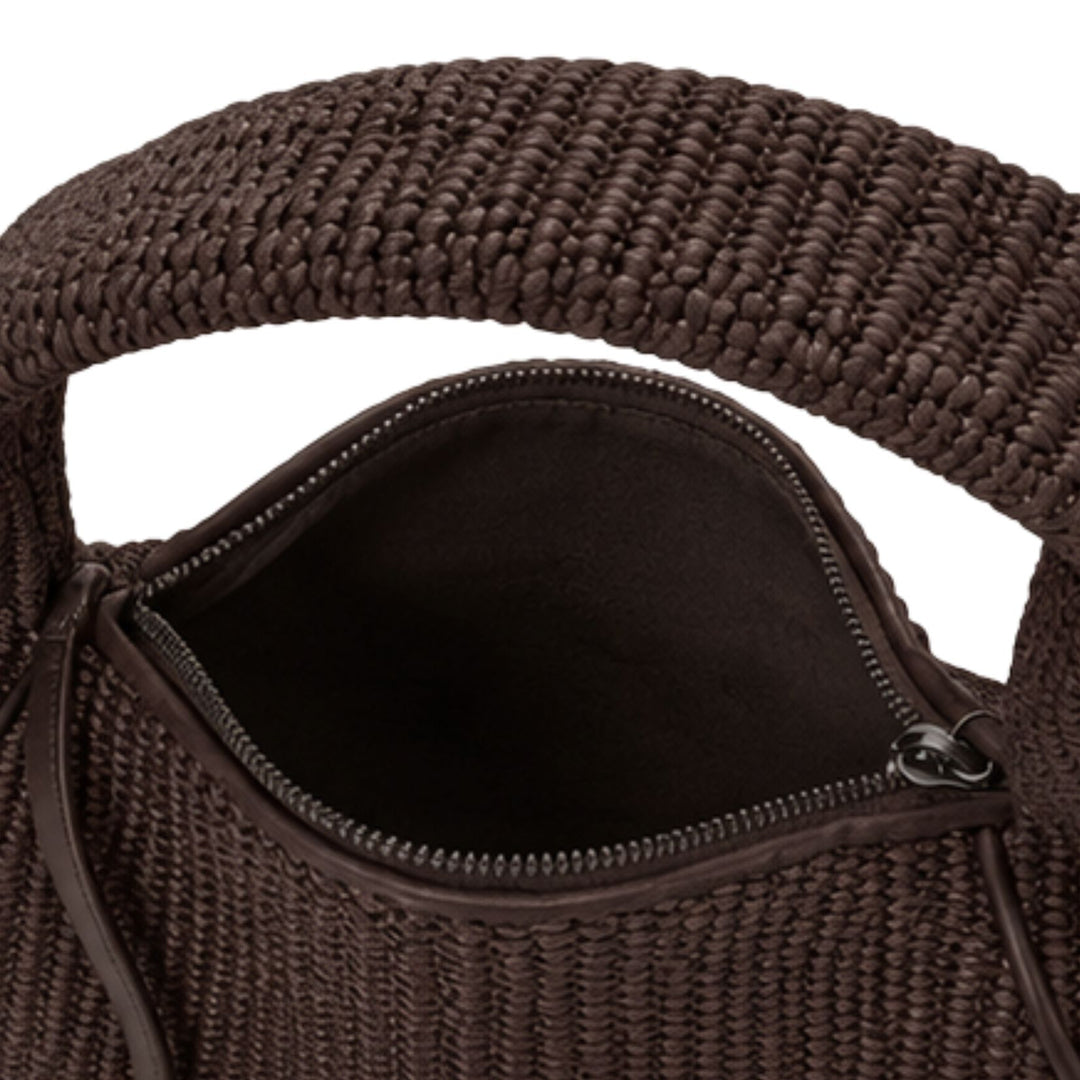 Raffia Hobo Bag