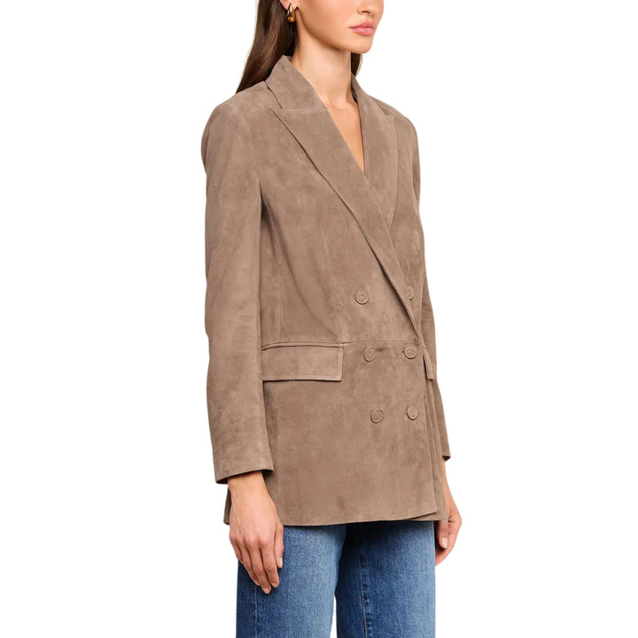 Aimee Oversized Suede Blazer