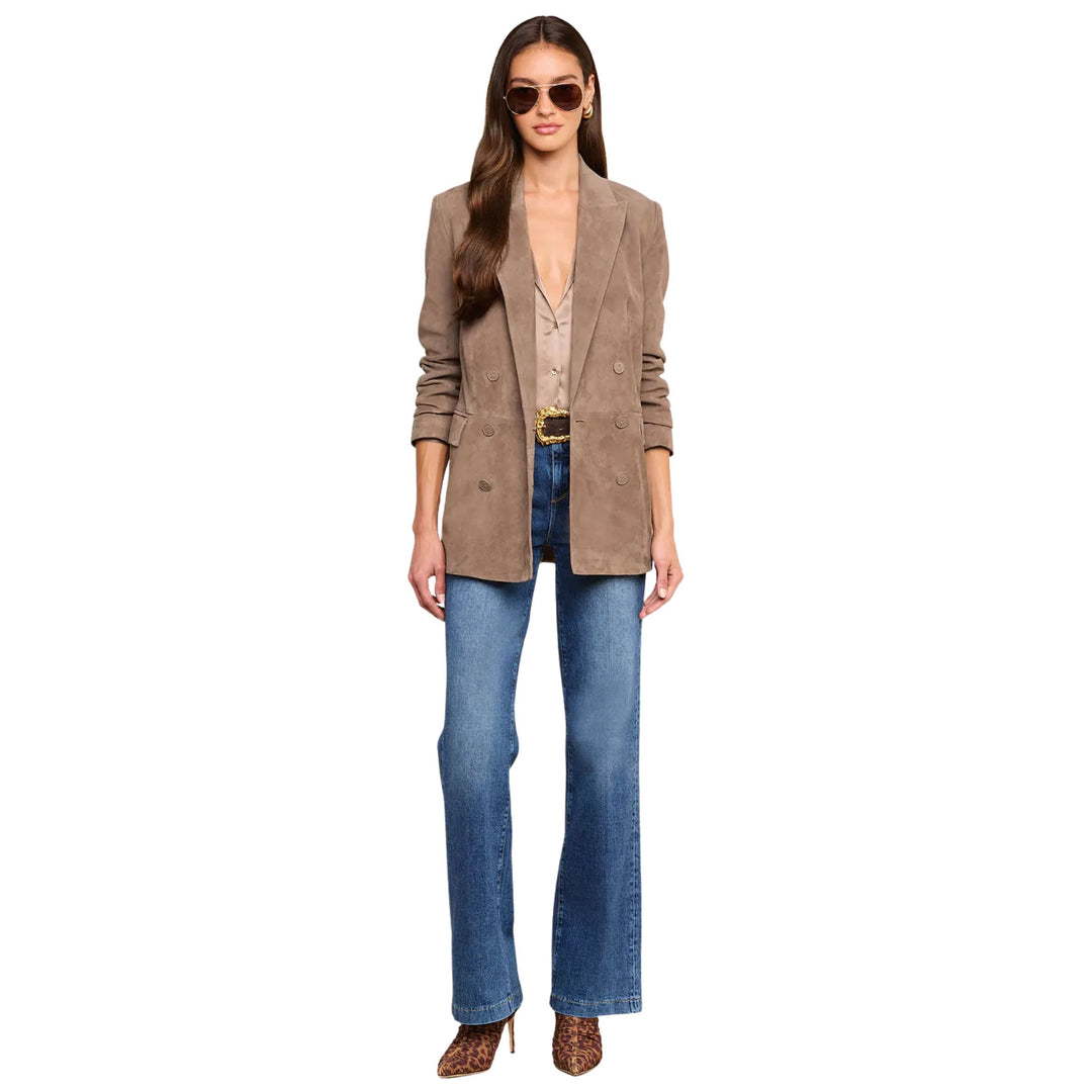 Aimee Oversized Suede Blazer