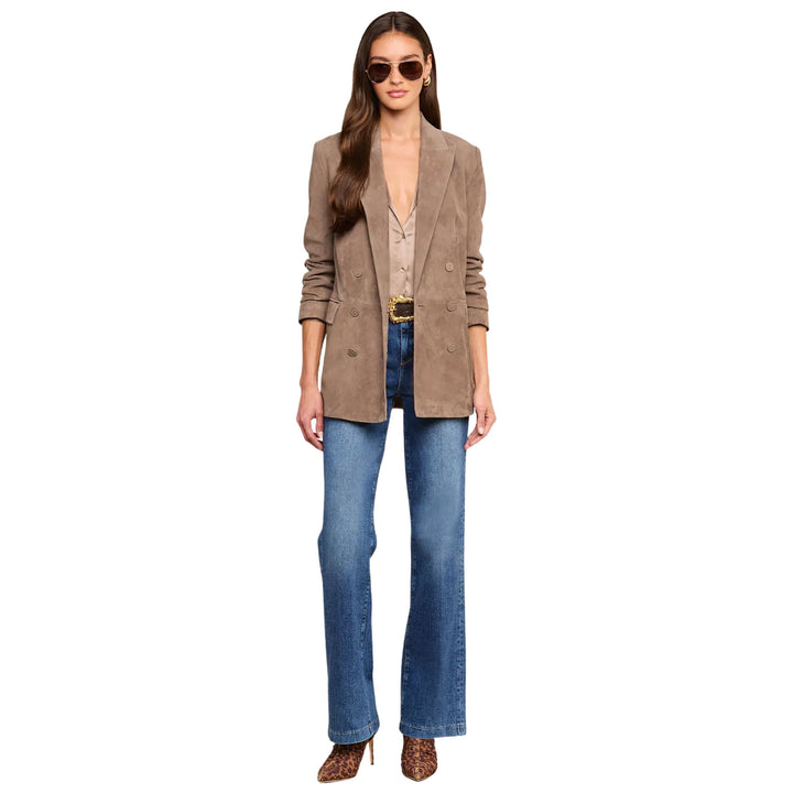 Aimee Oversized Suede Blazer