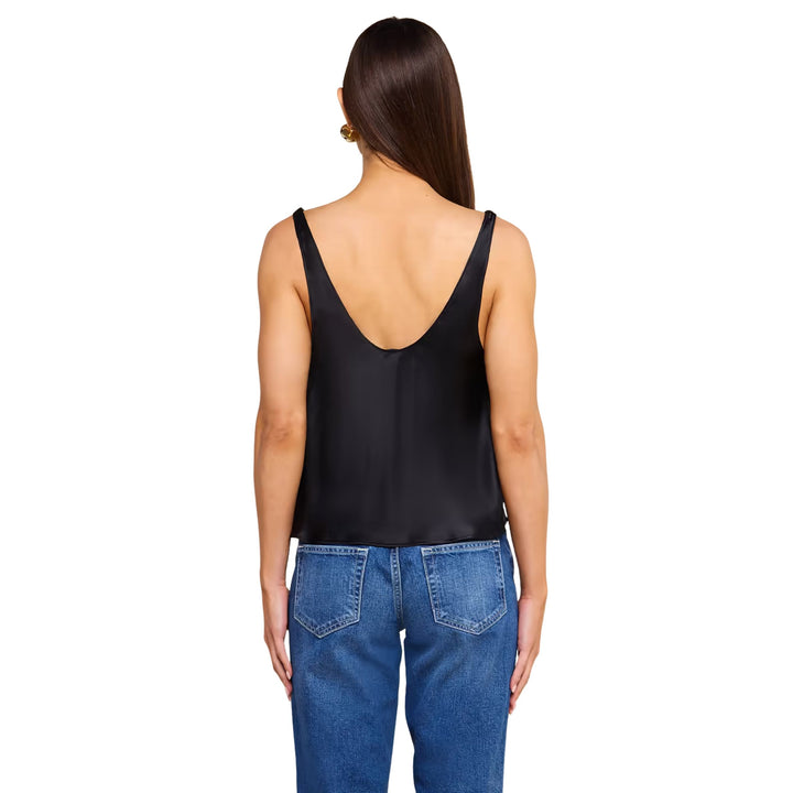 Evadne Silk Lace Camisole in Black