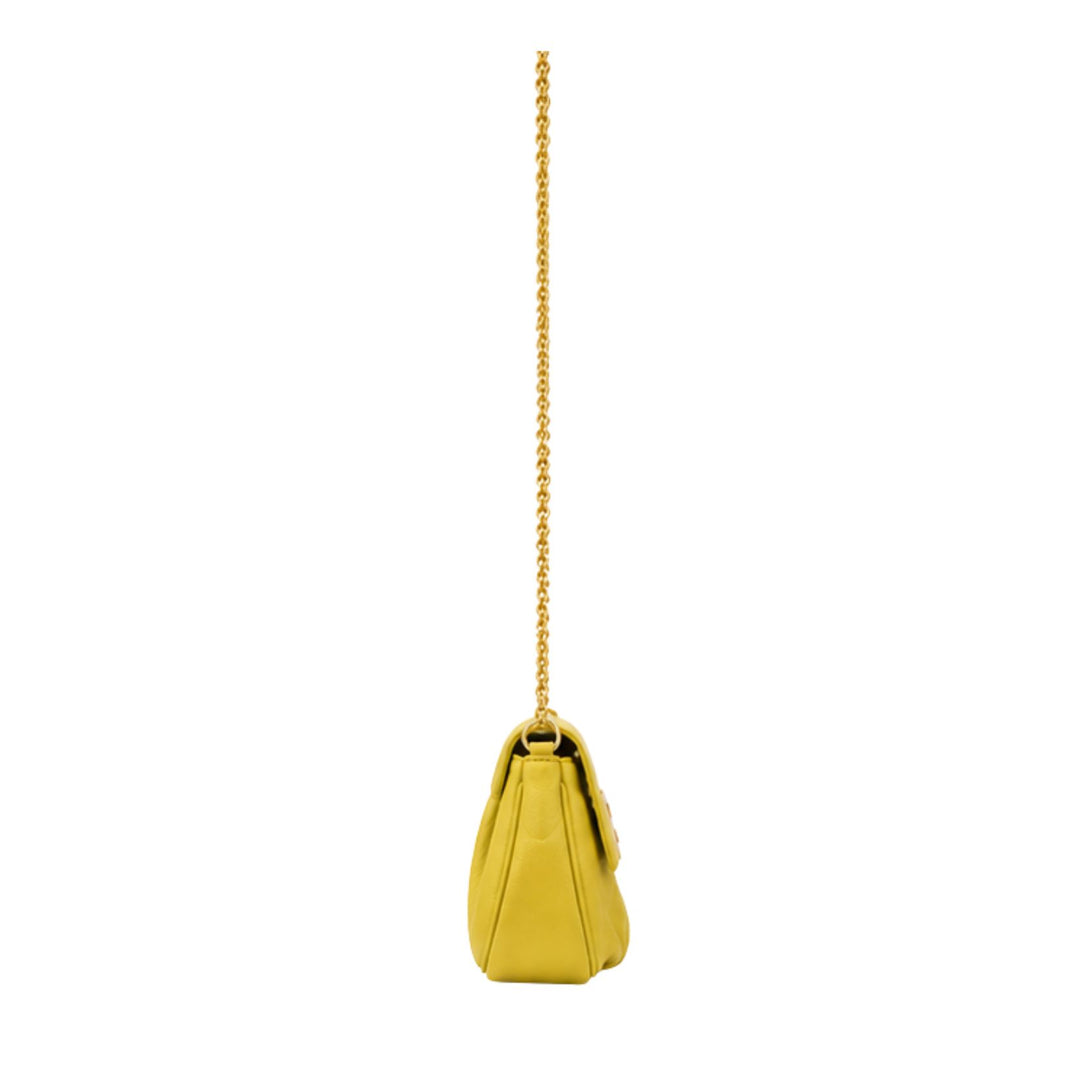 Fendi Fendista Shoulder Bag in Yellow Leather