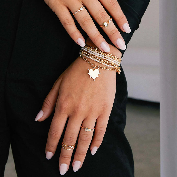 Medium Double Chain YG Bracelet