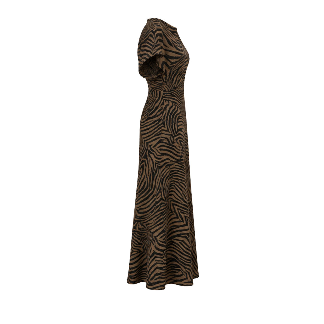 Redgrave Dress in Ochre/Black
