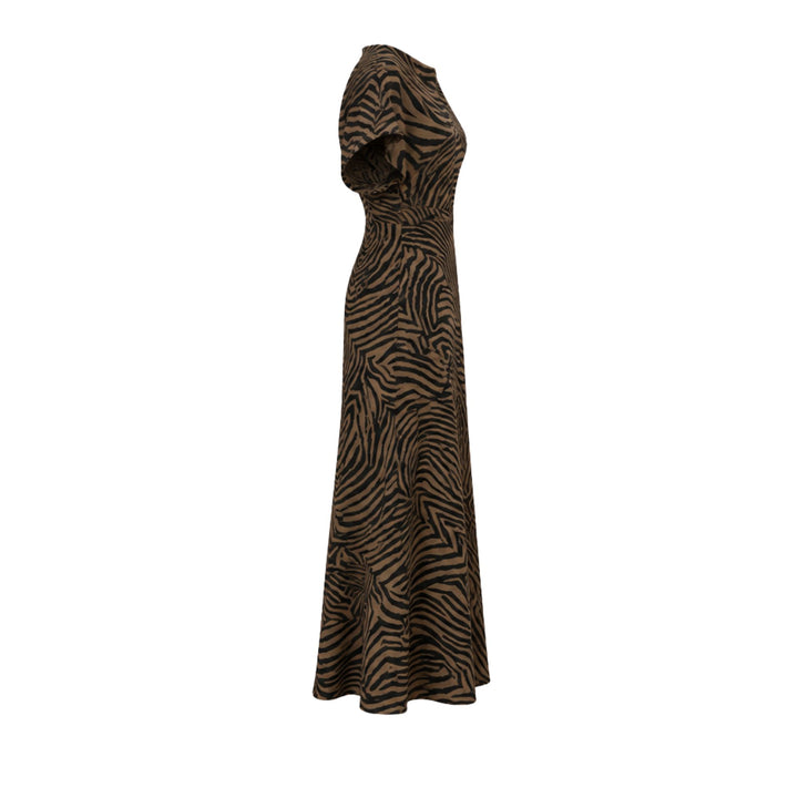 Redgrave Dress in Ochre/Black