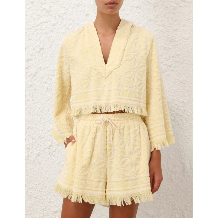Coco Towelling Hooded Top