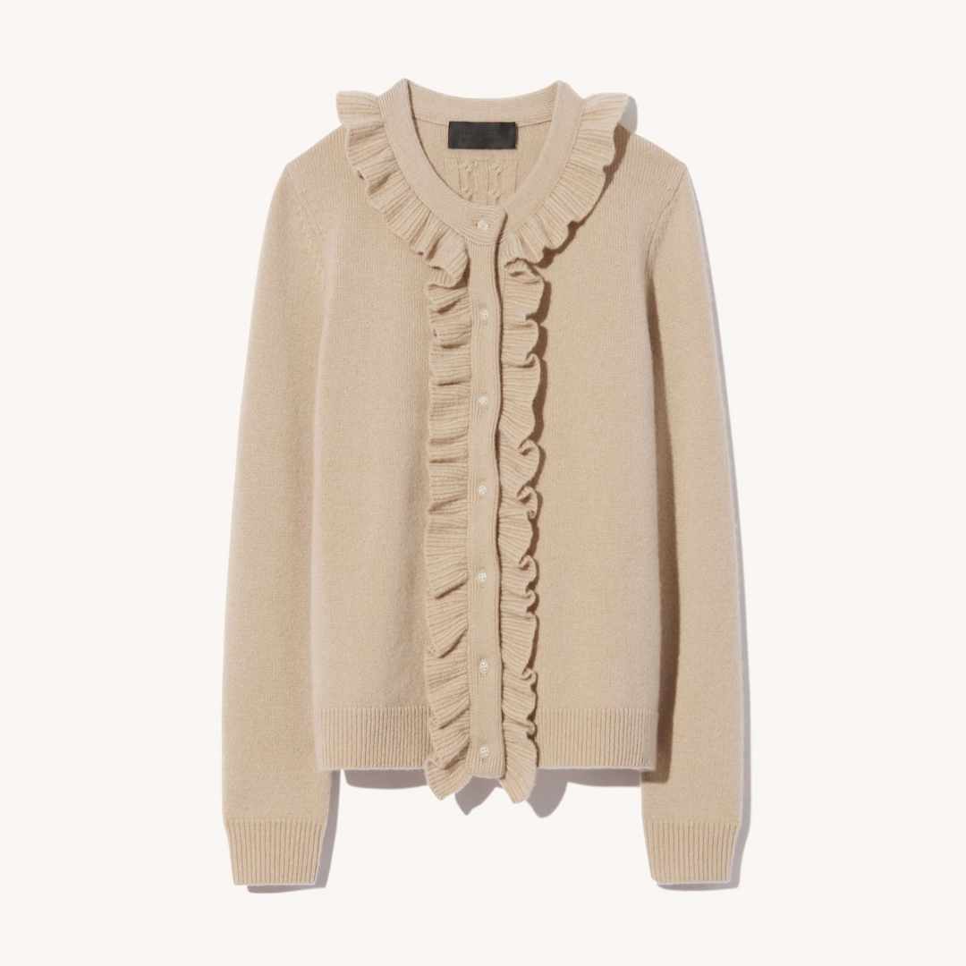 NEAVE CASHMERE CARDIGAN - Taupe