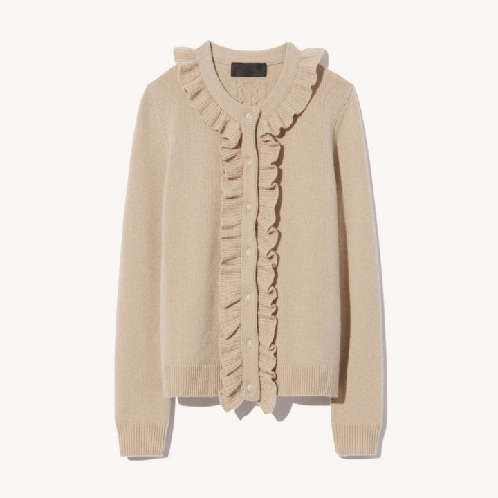 NEAVE CASHMERE CARDIGAN - Taupe