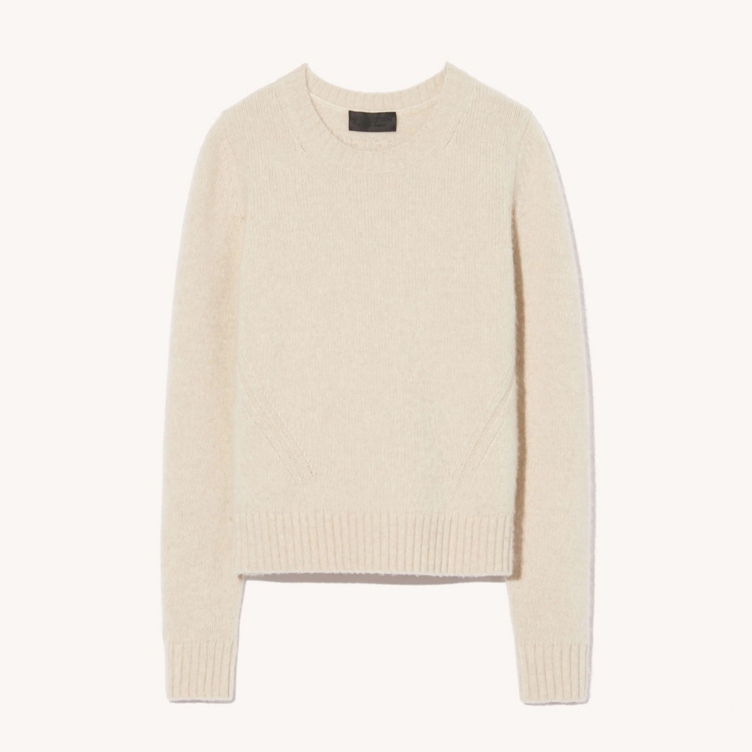 GWENDOLYN SWEATER in LIGHT OAT MELANGE