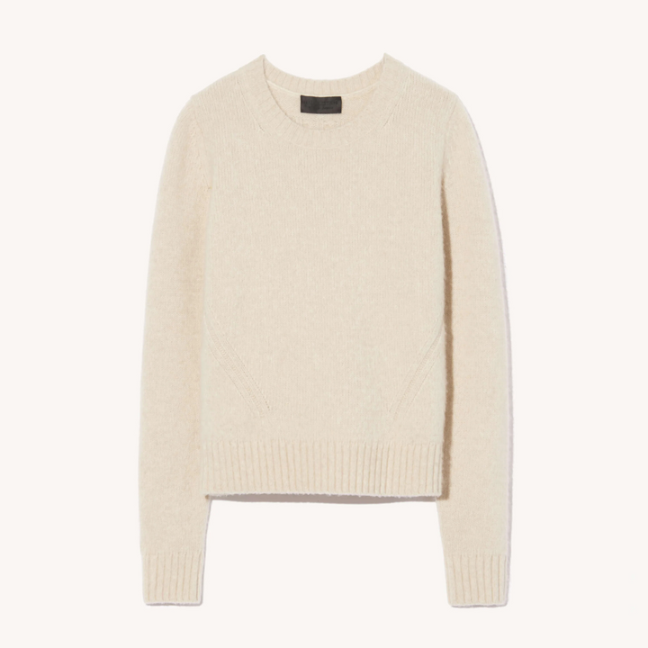 GWENDOLYN SWEATER in LIGHT OAT MELANGE
