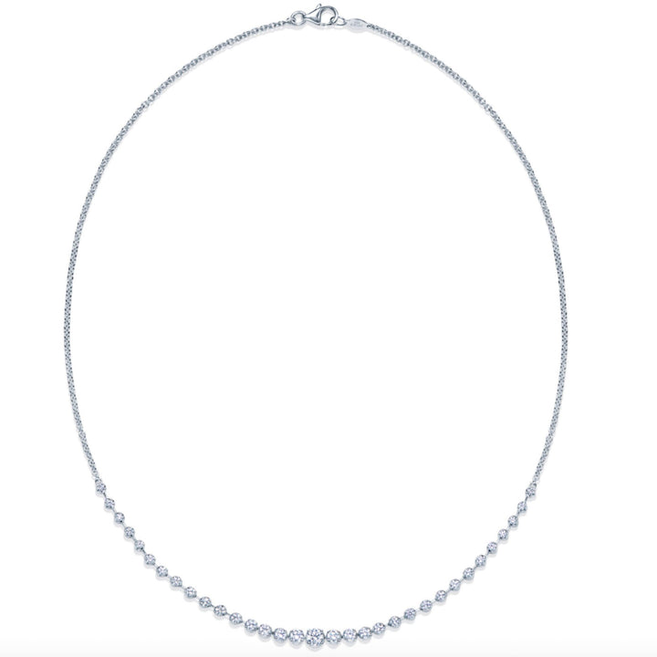 Starry Night Demi-Riviera in 18k White Gold, 1.5 Total Carat Weight