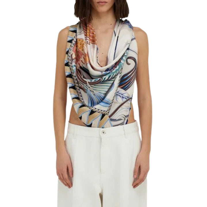 Giada Print Sarong Top