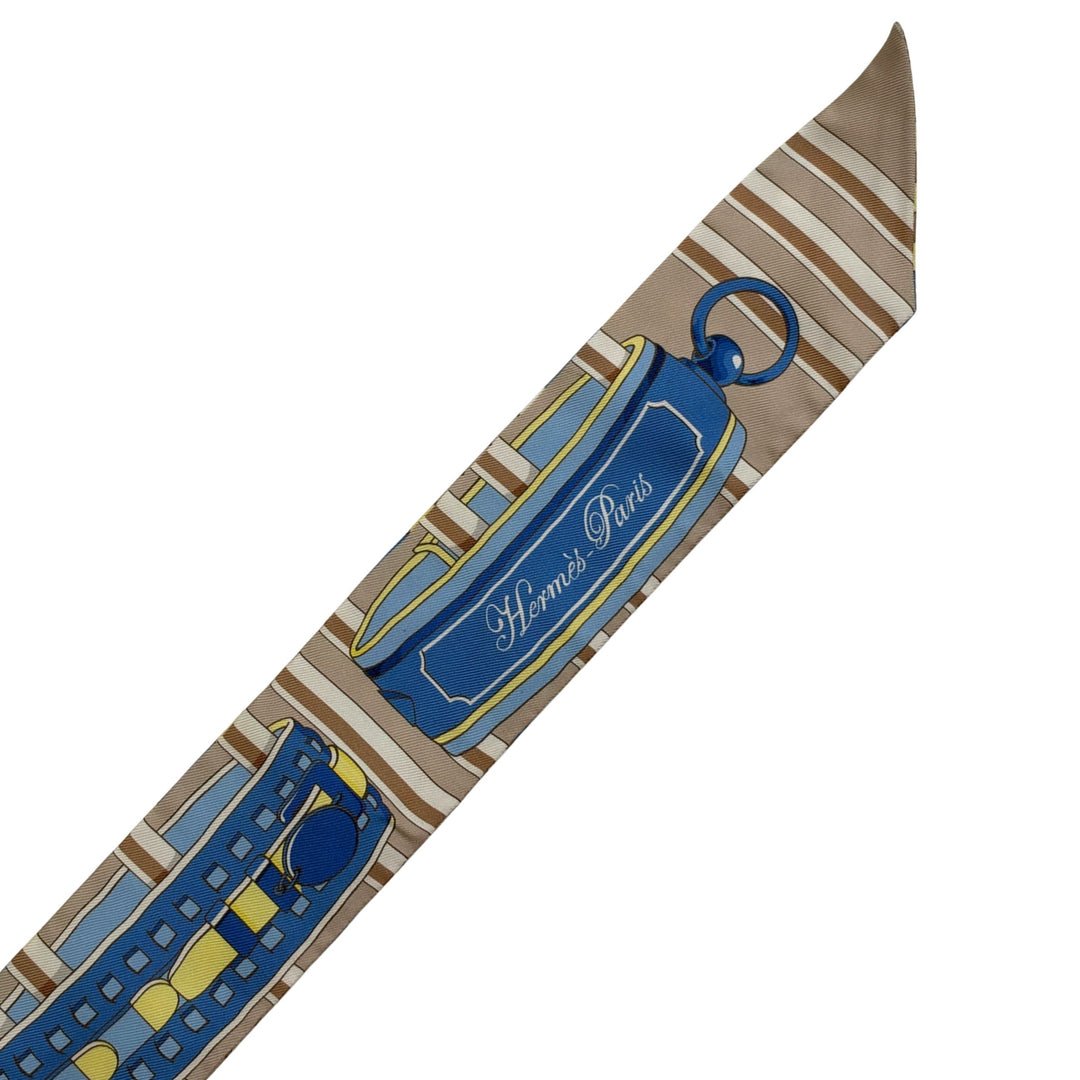 Hermès Twilly in Brown/Blue Multi