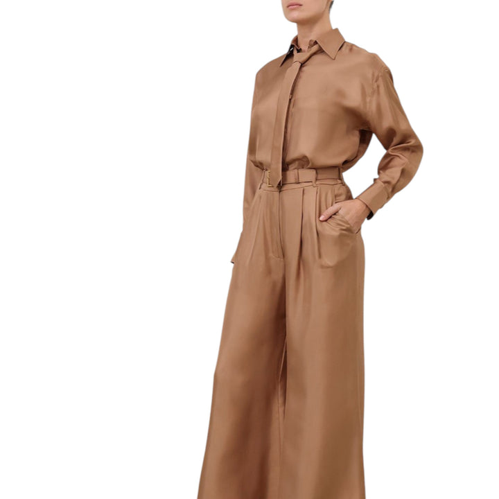 Wide Leg Pant in Biscuit