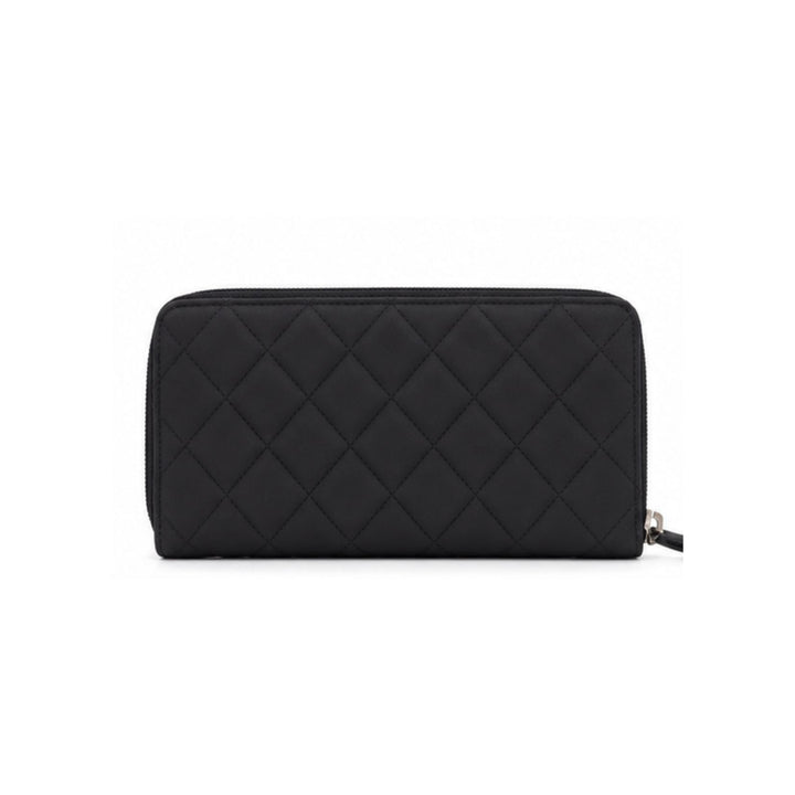 Chanel Matte Black Calfskin Wallet