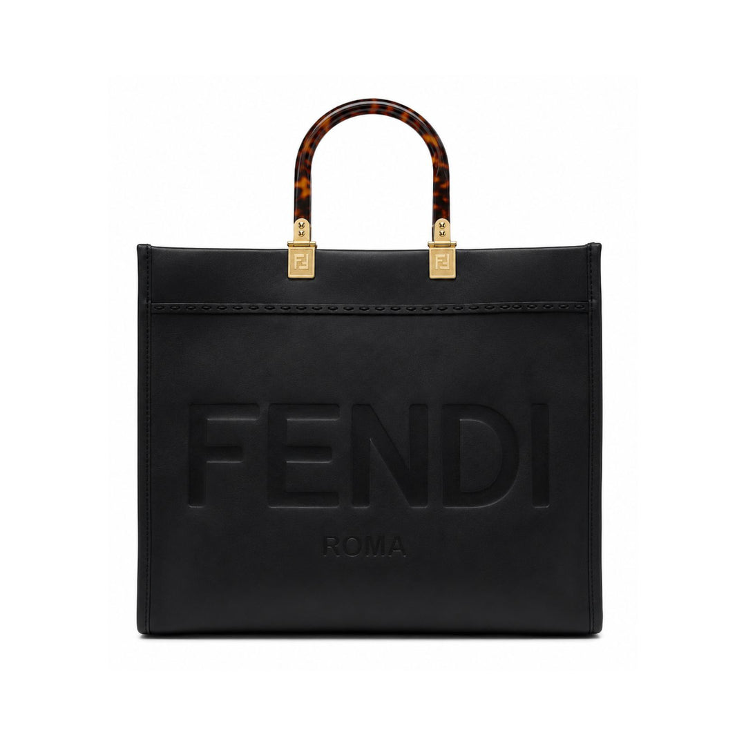 Fendi Sunshine Medium Tote Bag in Black
