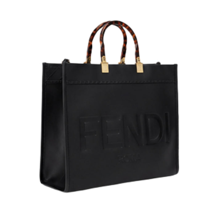 Fendi Sunshine Medium Tote Bag in Black