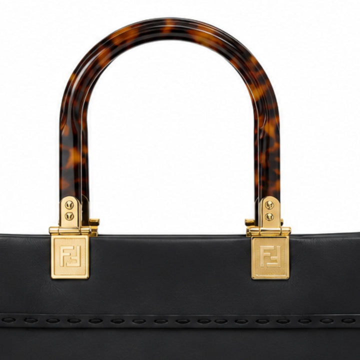 Fendi Sunshine Medium Tote Bag in Black