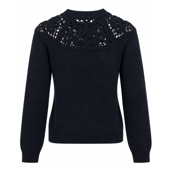 The Lace Gathered Sweater