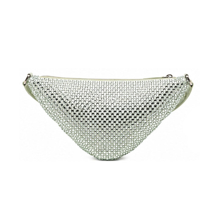 Prada Green Satin Crystal Triangle Bag