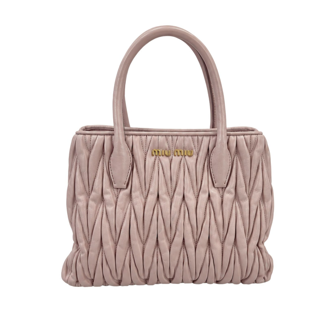 Miu Miu Matelassé Handbag in Pink