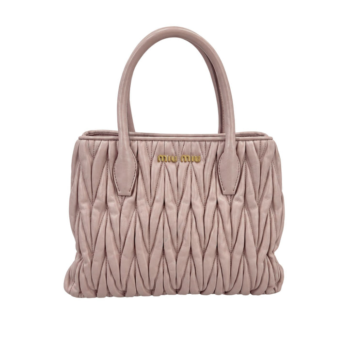Miu Miu Matelassé Handbag in Pink