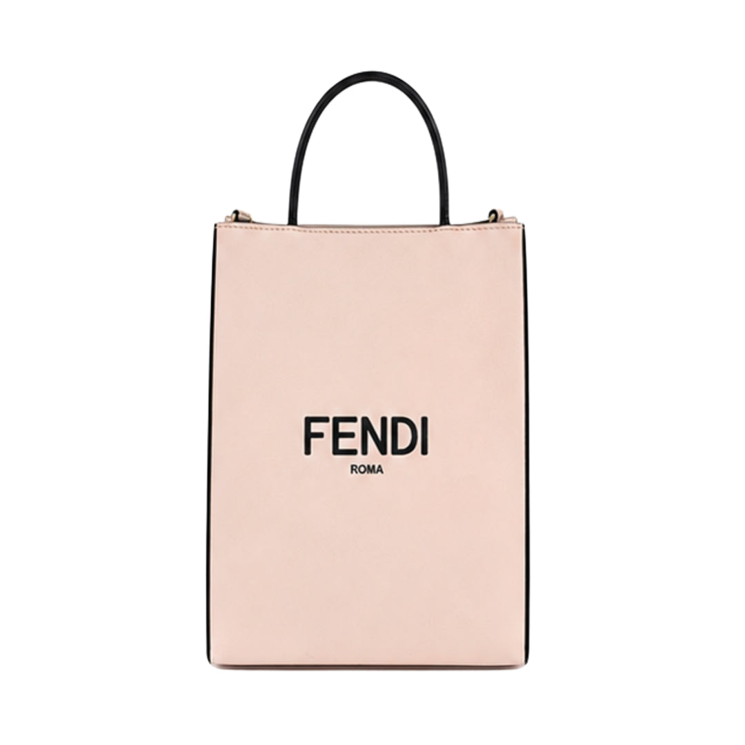 Fendi Small Shopper Tote in Pink/Black
