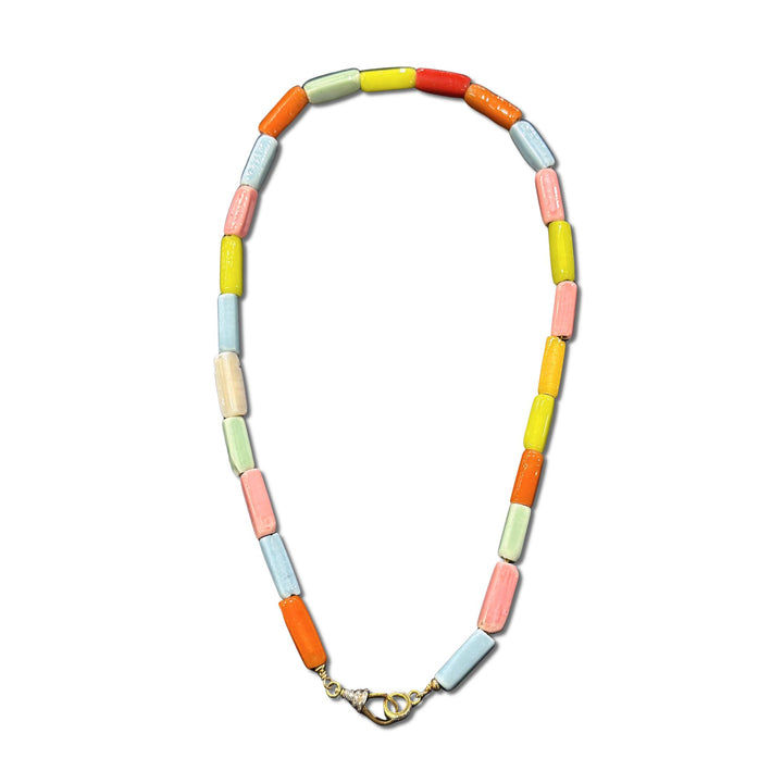 Lampwork Multicolor Beads Short Necklace