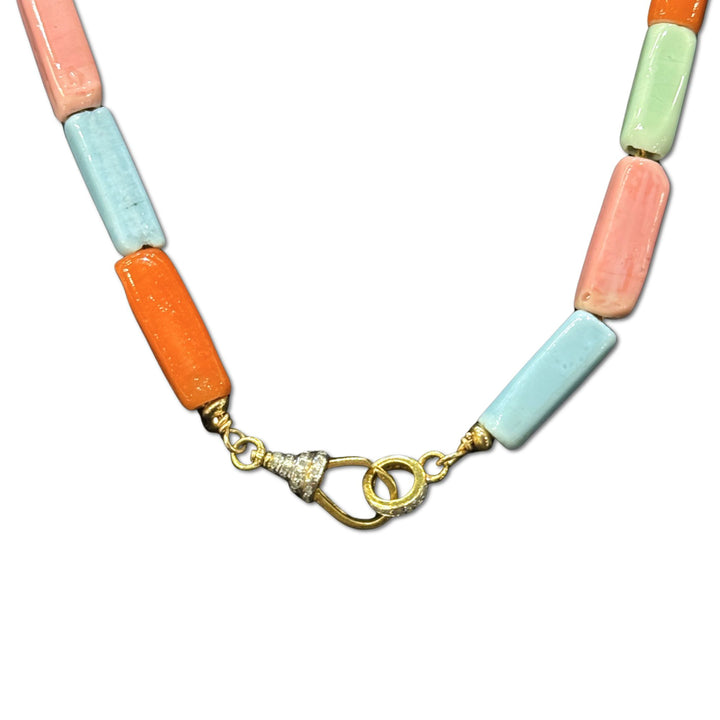 Lampwork Multicolor Beads Short Necklace
