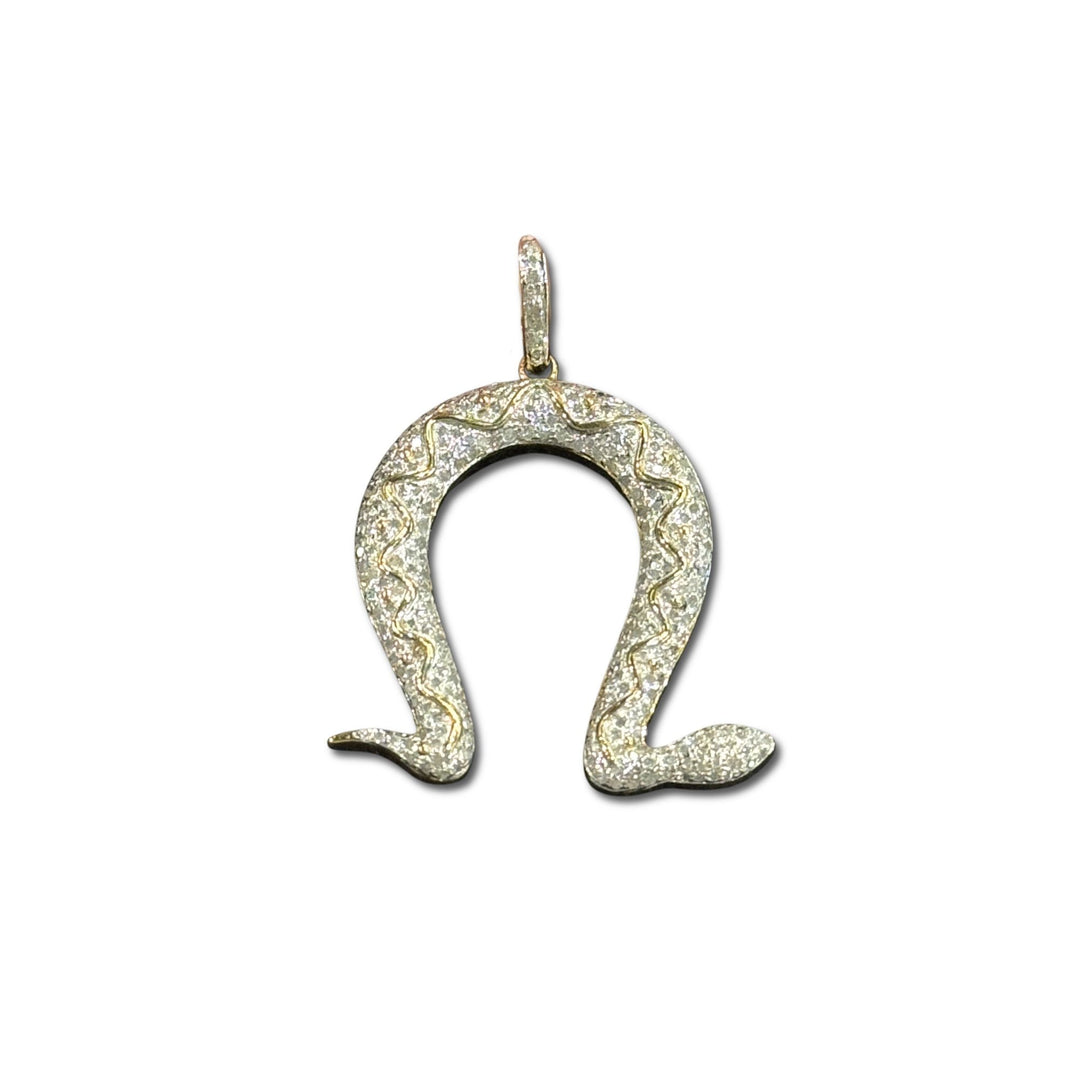 Mini Horseshoe Snake Pendant