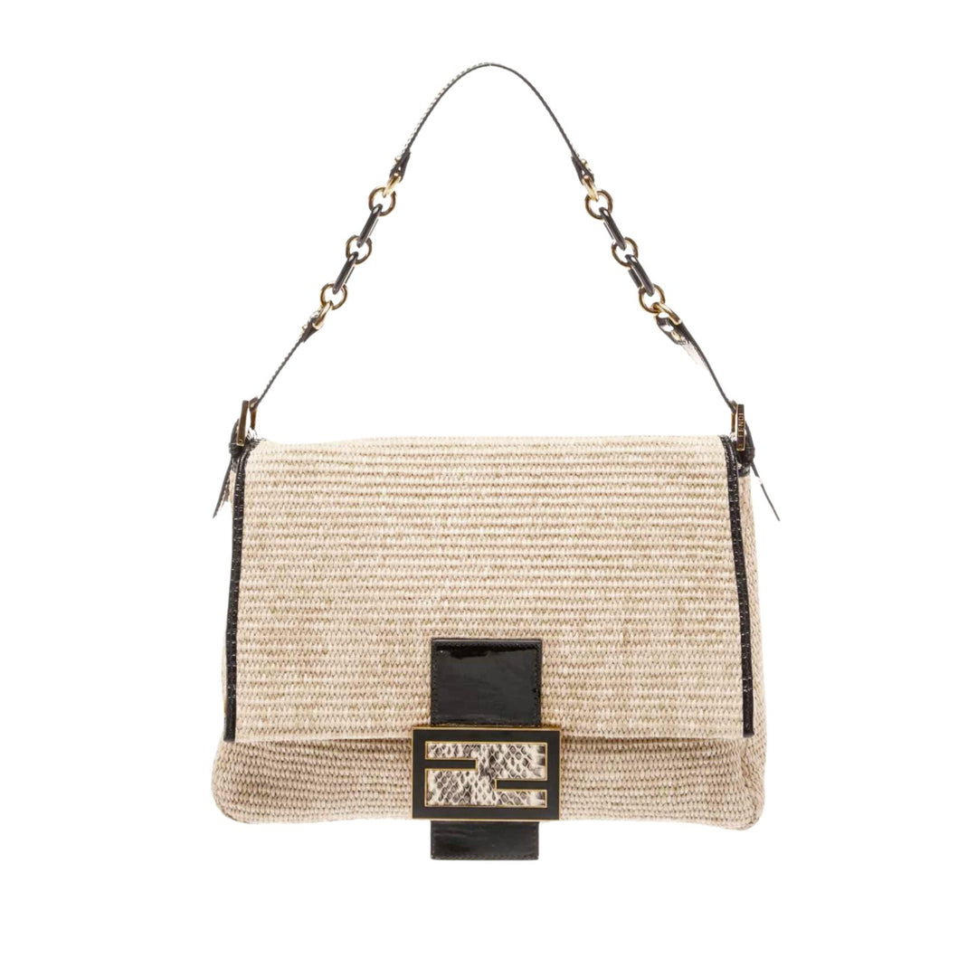 Fendi Raffia Mama Forever Shoulder Bag