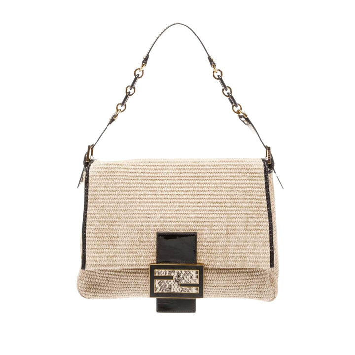 Fendi Raffia Mama Forever Shoulder Bag